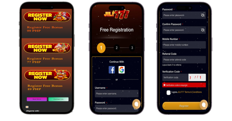 How to Register on Casino Jili777